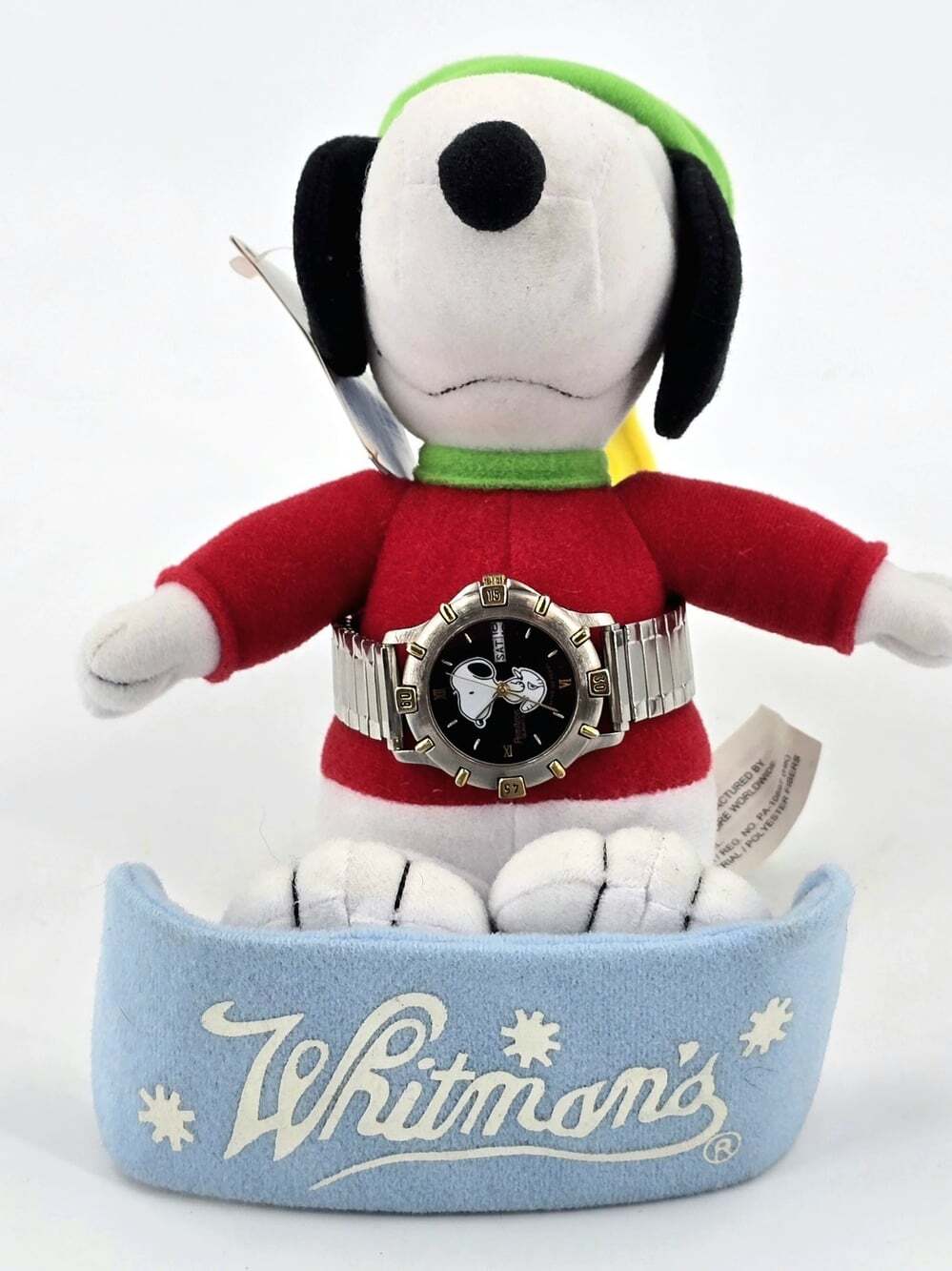VINTAGE Armitron Snoopy Watch 900/91 Y143  Working + Whitmans Snoopy Plush